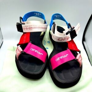 Off White multi colored sandal. Size 41